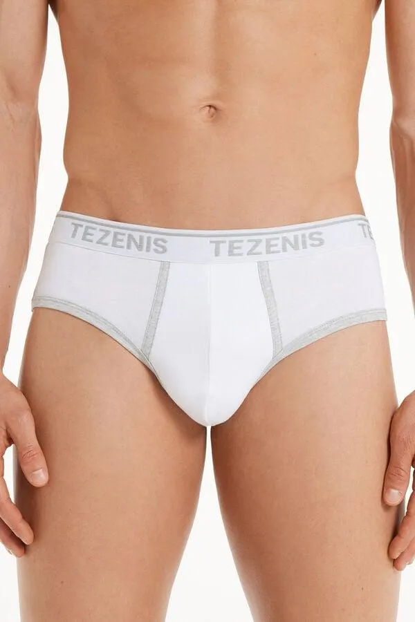 Calzoncillos de Algodón con Bordes en Contraste con Logo