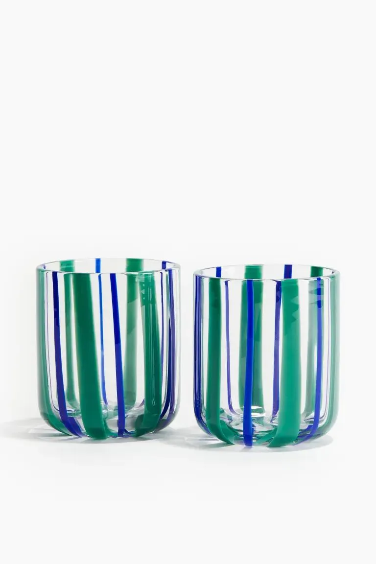 Pack de 2 vasos estampados