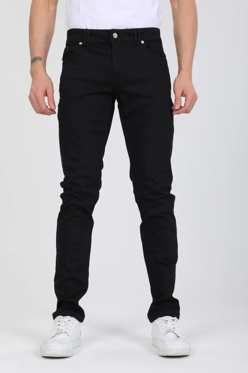Cotton Stretch Man Pant Black Plain