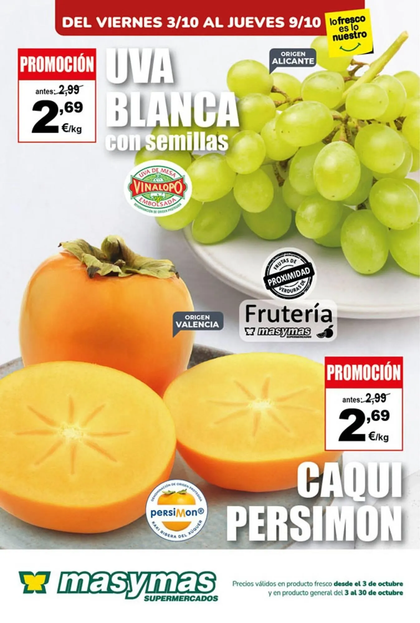 Catálogo de Folleto Masymas 6 de octubre al 30 de octubre 2025 - Página 1