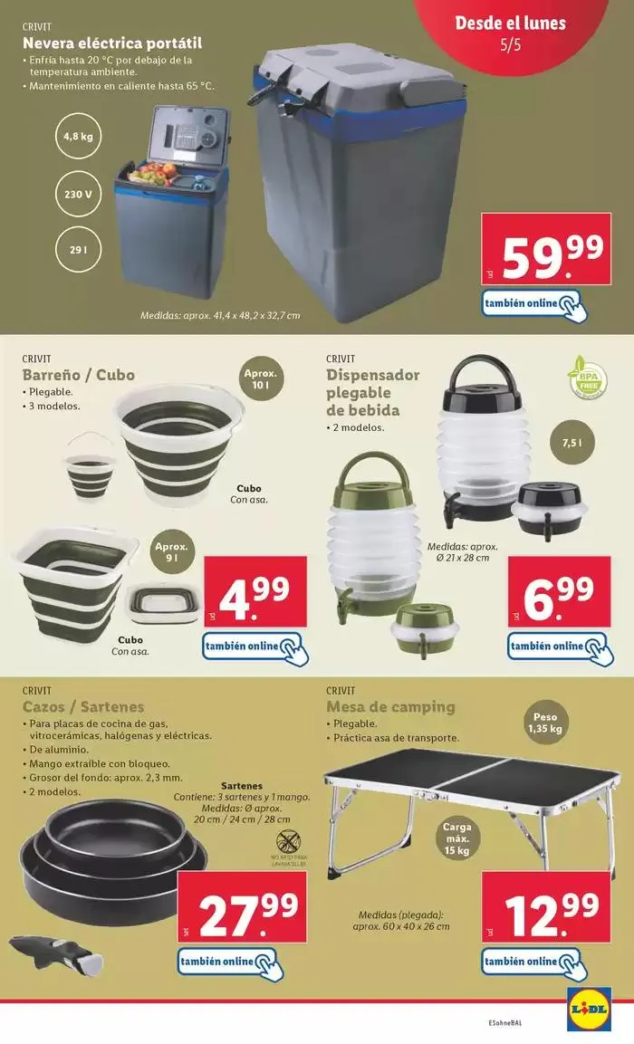Catálogo de ¡Bazar Lidl! Ofertas válidas del 05/05 al 11/05 5 de mayo al 11 de mayo 2025 - Página 5