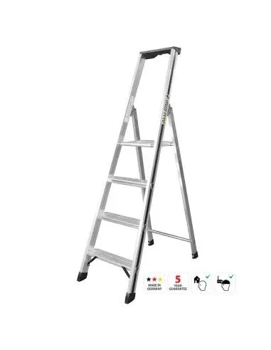 Escalera Tijera Profesional Hymer 4 peldaños con plataforma
