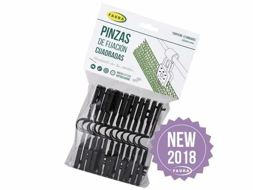 Pinzas fijación para mallas de sombreo