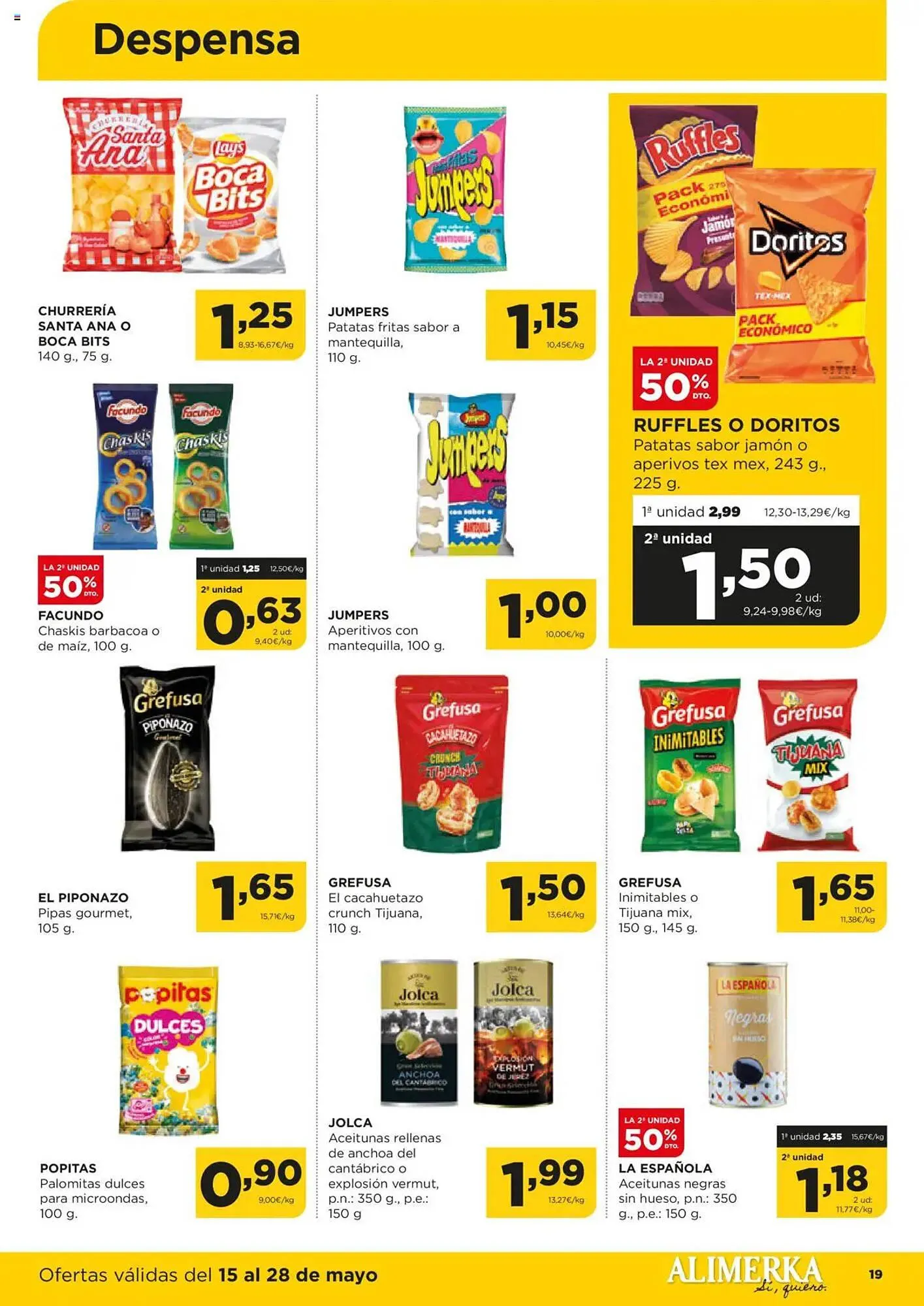 Catálogo de Folleto Alimerka 15 de mayo al 28 de mayo 2025 - Página 19