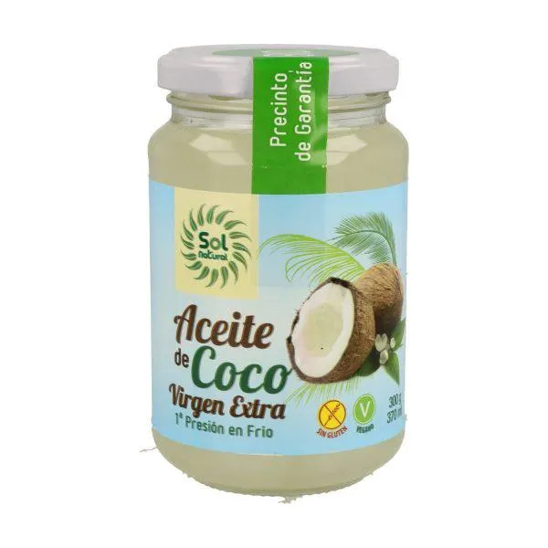 Aceite de Coco Virgen Extra Bio (370ml) – Sol Natural