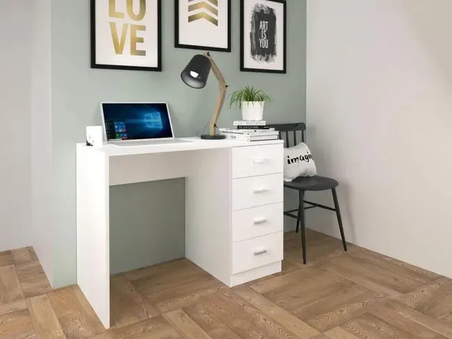 Mesa escritorio K248 blanco 100x50x74 cm