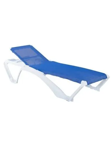 Tumbona Marina Beach Club Resina Azul Resol