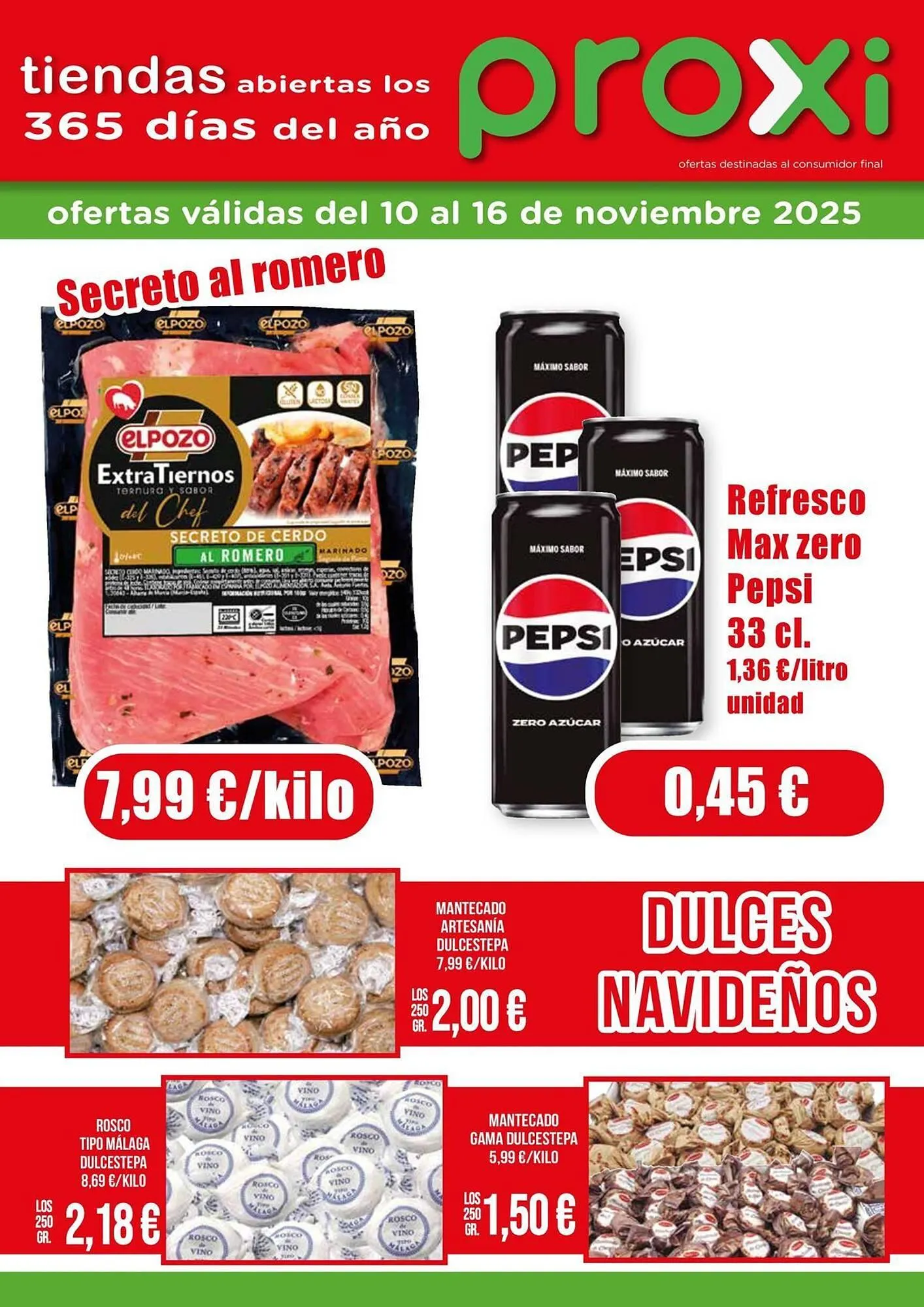 Catálogo de Folleto Proxi 10 de noviembre al 16 de noviembre 2025 - Página 1
