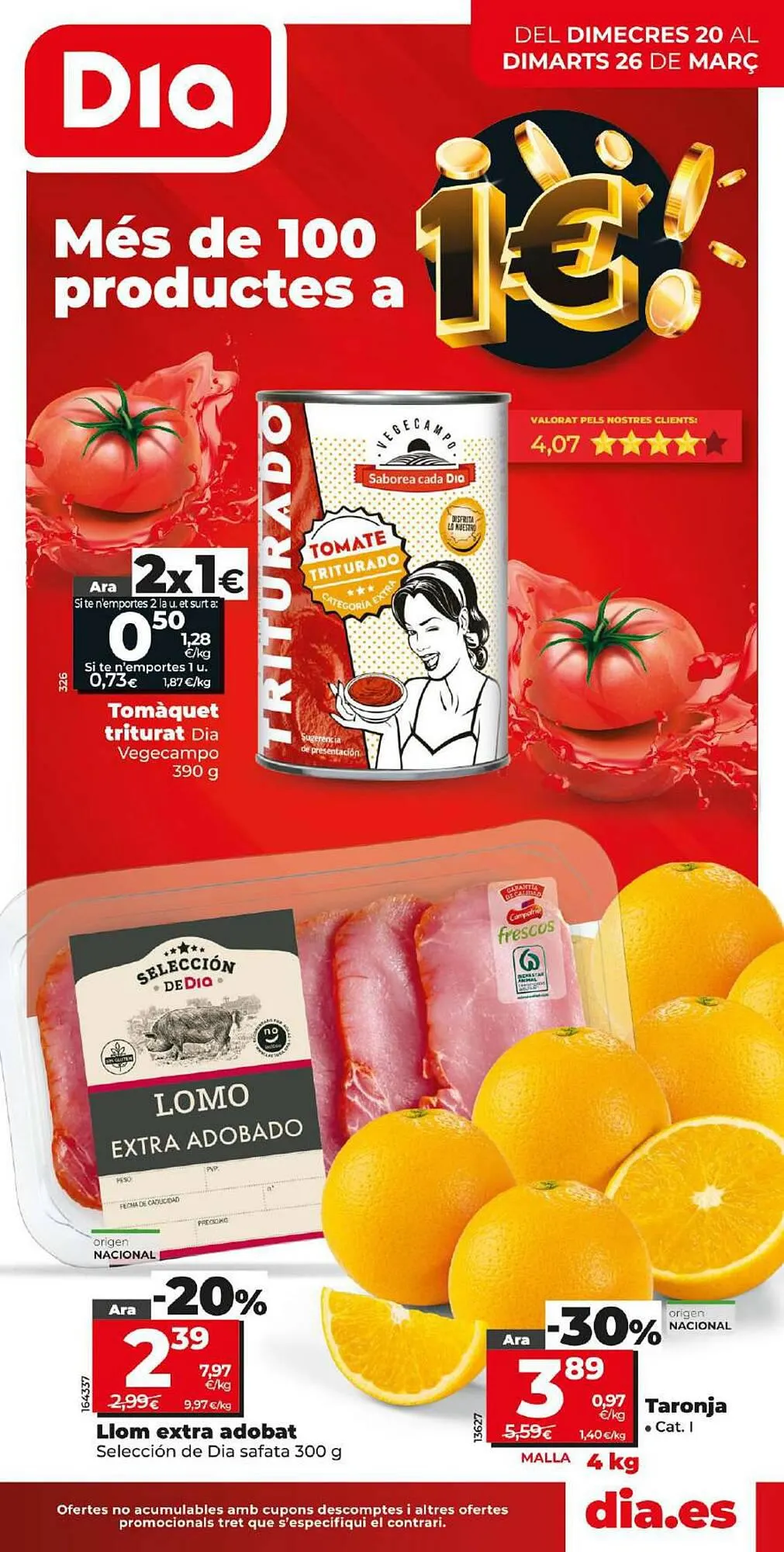 Catálogo de Folleto Dia 20 de marzo al 26 de marzo 2024 - Página 1