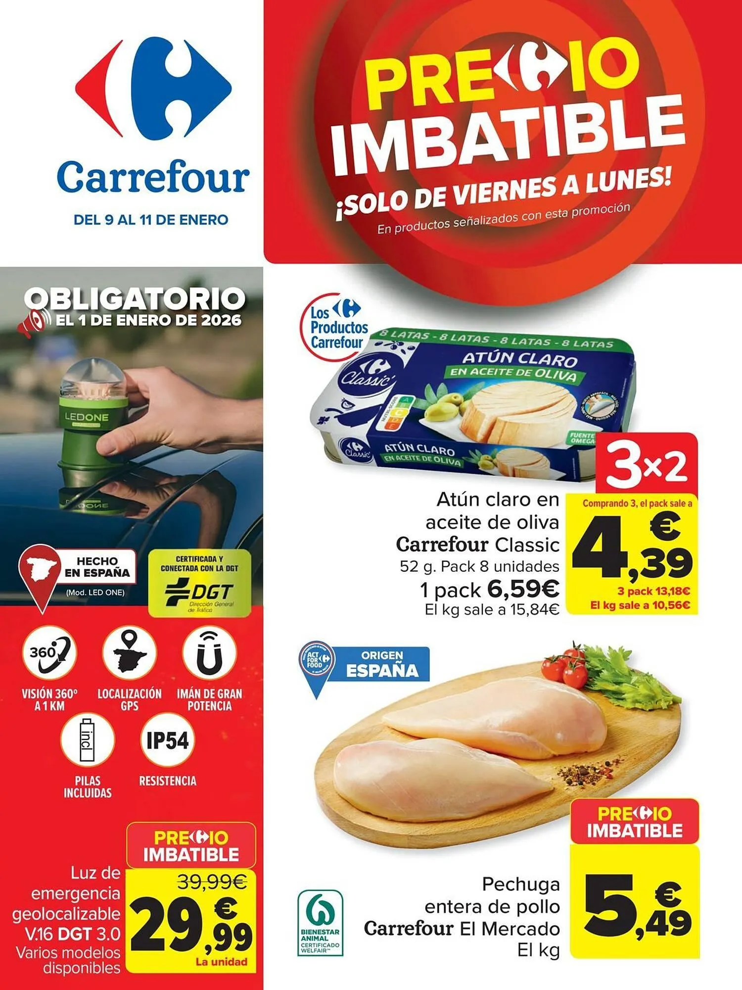 Catálogo de Folleto Carrefour 9 de enero al 11 de enero 2026 - Página 1