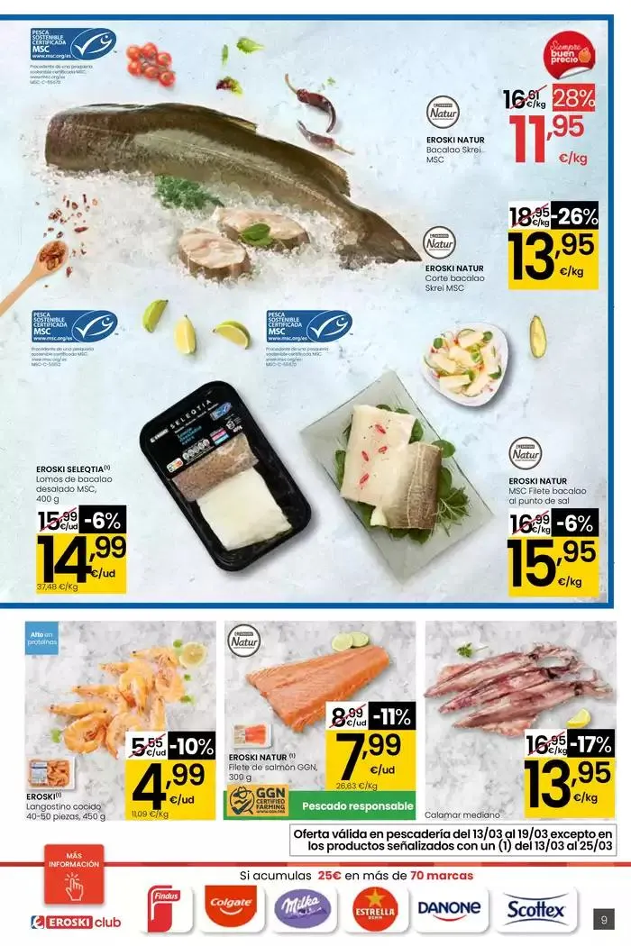 Catálogo de Precio más bajo EROSKI CENTER 13 de marzo al 26 de marzo 2025 - Página 9