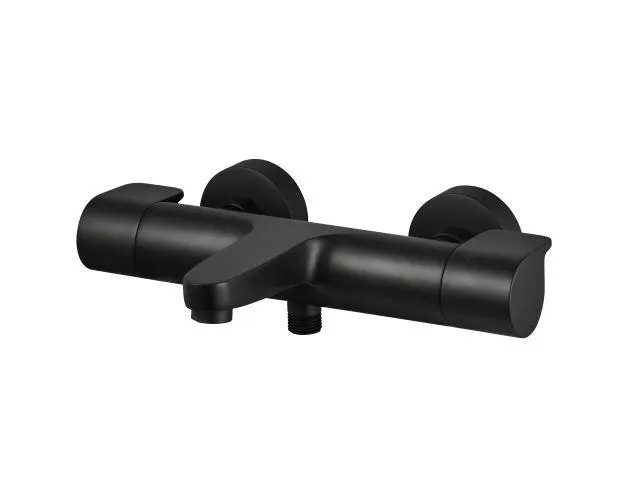 Grifo de ducha termostático Calicia negro