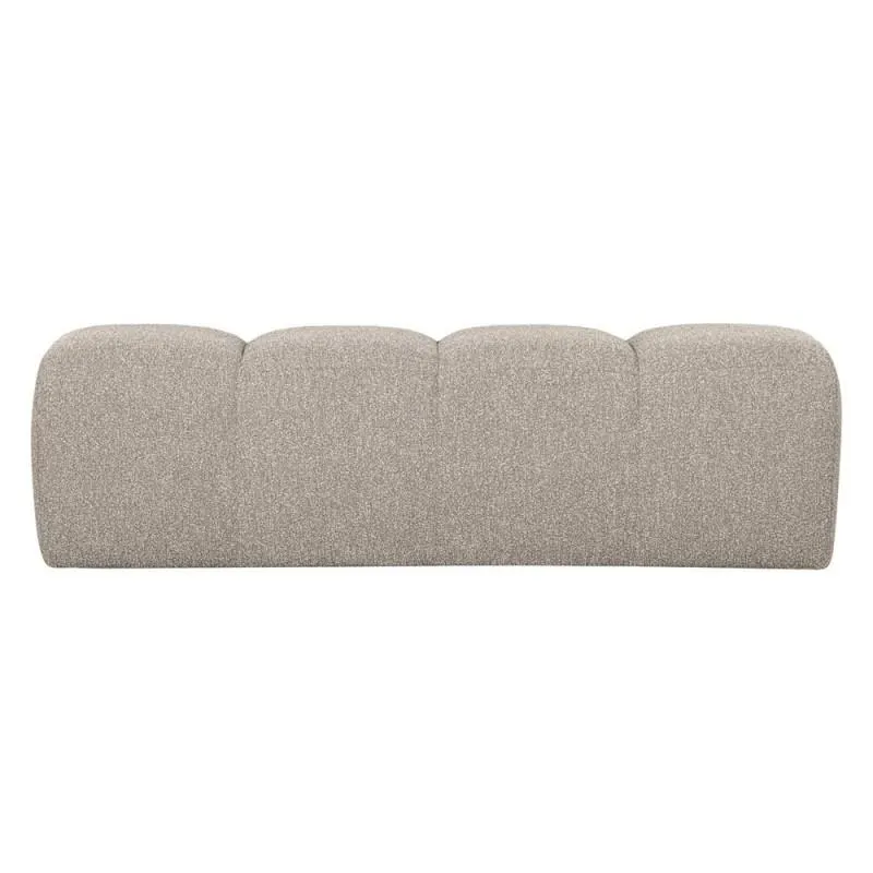 Bouclé dining bench Mojo beige, 164cm