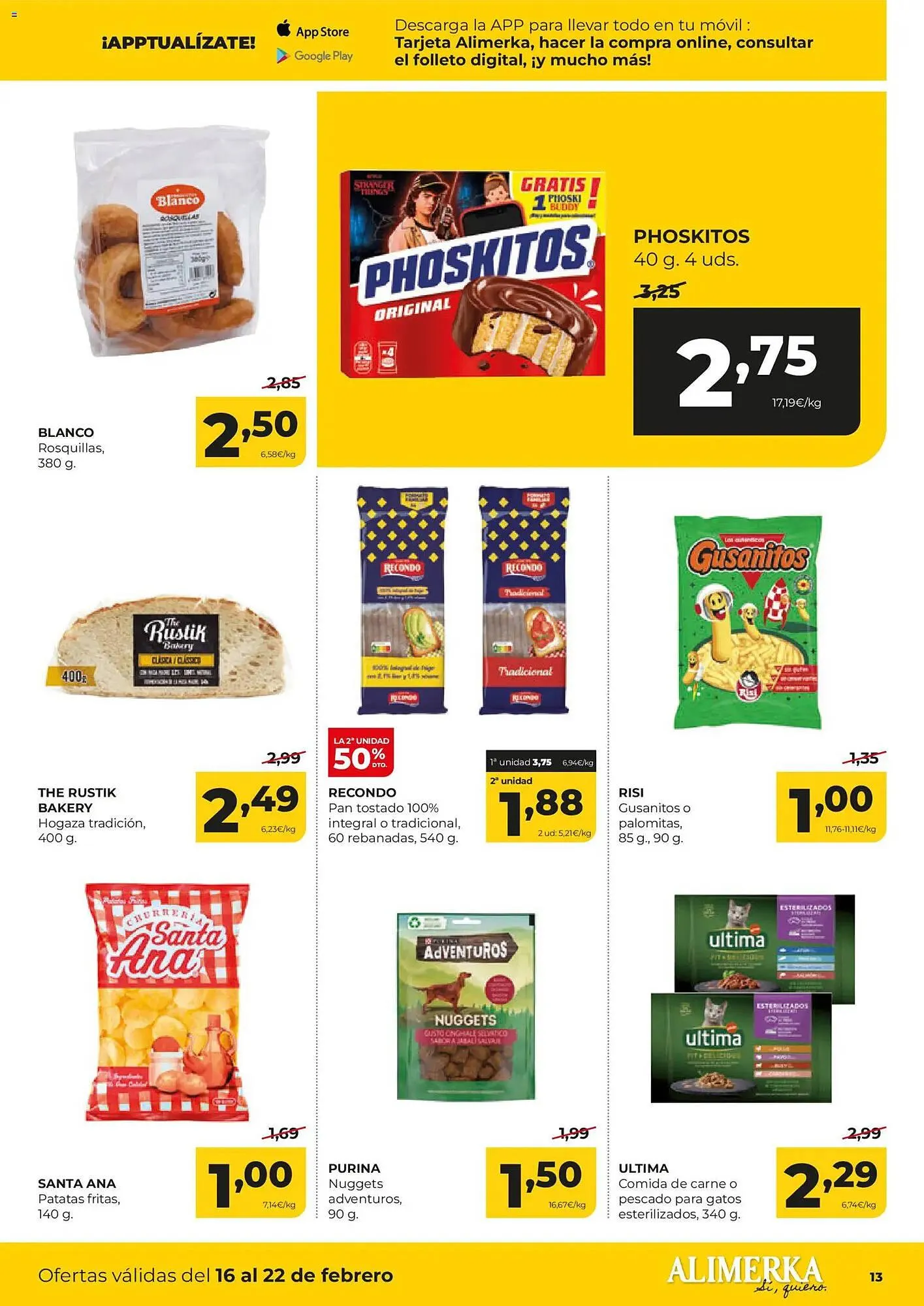 Catálogo de Folleto Alimerka 16 de febrero al 22 de febrero 2026 - Página 13