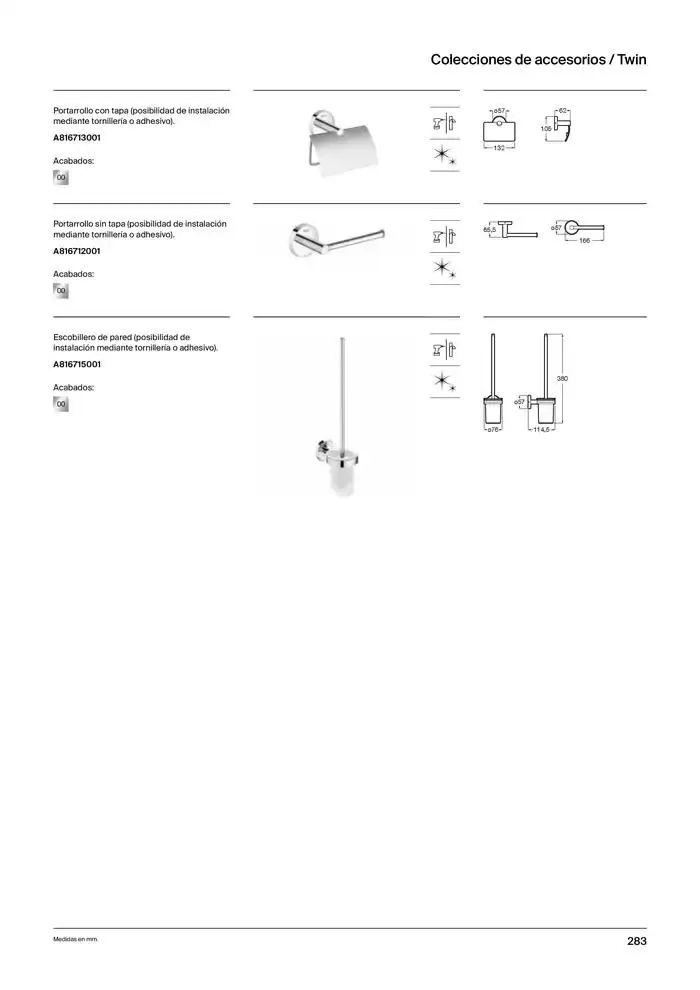 Catálogo de Colecciones de Baño, Muebles y Accesorios 9 de enero al 31 de diciembre 2025 - Página 285