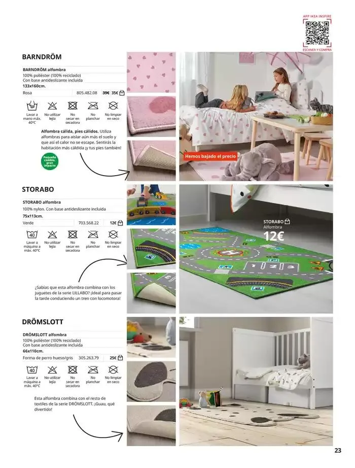 Catálogo de IKEA Catálogo Alfombras 3 de octubre al 31 de enero 2025 - Página 23