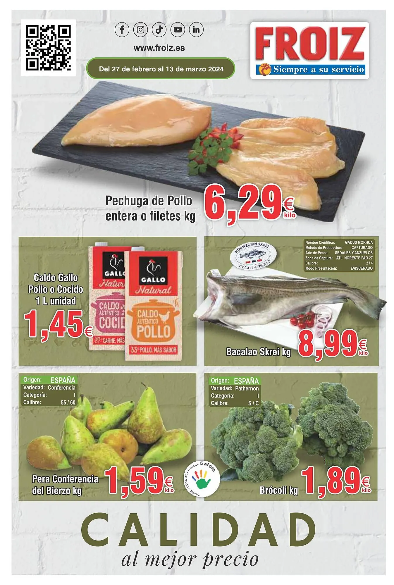 Catálogo de Folleto Froiz 27 de febrero al 13 de marzo 2024 - Página 1