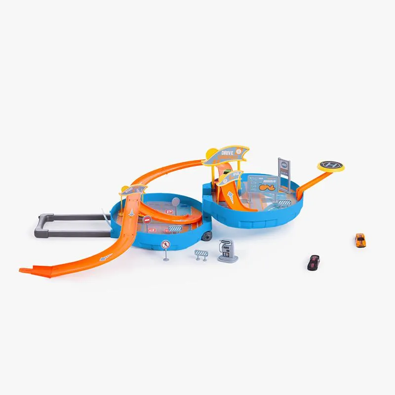 MALETIN RUEDA PARKING CON SONIDO 4 VEHÍCULOS INCLUIDOS