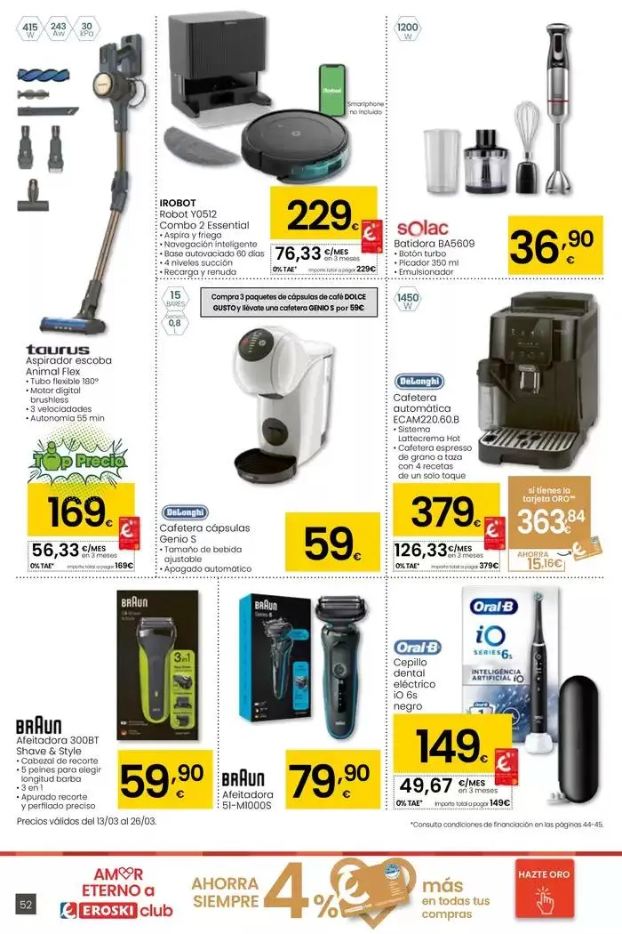 Catálogo de Precio más bajo HIPERMERCADOS EROSKI 13 de marzo al 26 de marzo 2025 - Página 52