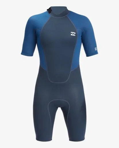 2/2mm Intruder - Traje de Surf de Primavera con Manga Corta y Cremallera en la Espalda para Hombre