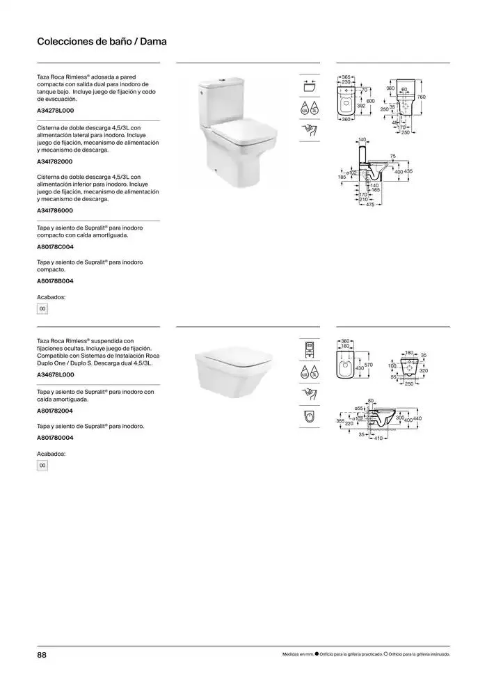Catálogo de Colecciones de Baño, Muebles y Accesorios 9 de enero al 31 de diciembre 2025 - Página 90
