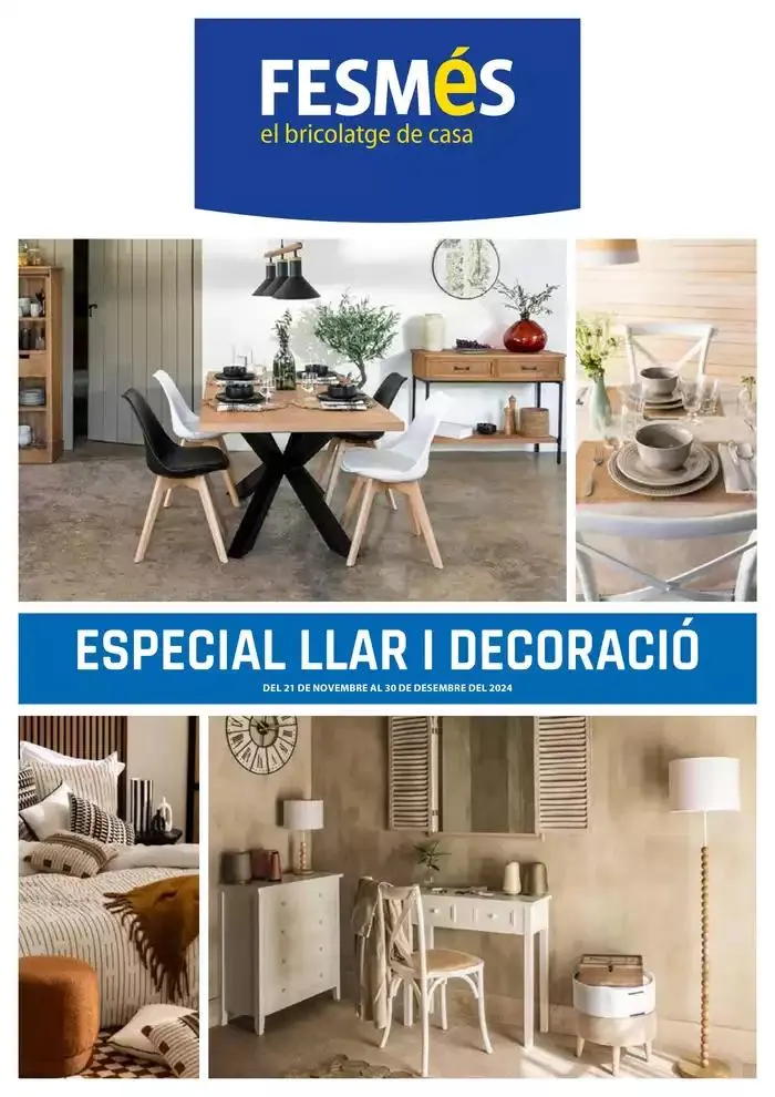Catálogo de Especial Llar i Decoració 21 de noviembre al 30 de diciembre 2024 - Página 1
