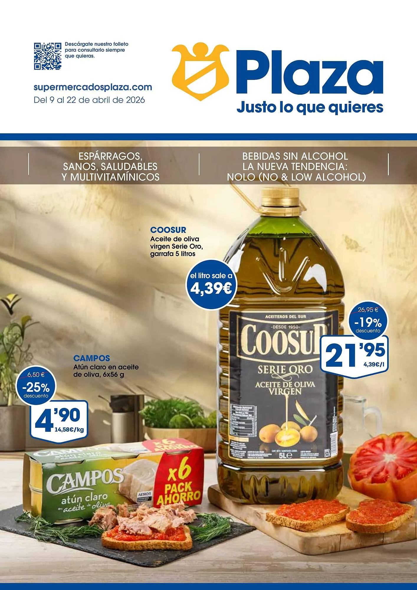 Catálogo de Folleto Supermercados Plaza 10 de abril al 22 de abril 2026 - Página 1