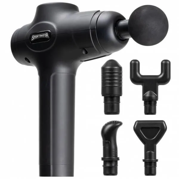 SPORTINATOR "Level Up" Pistola de masaje incluye accesorios negro