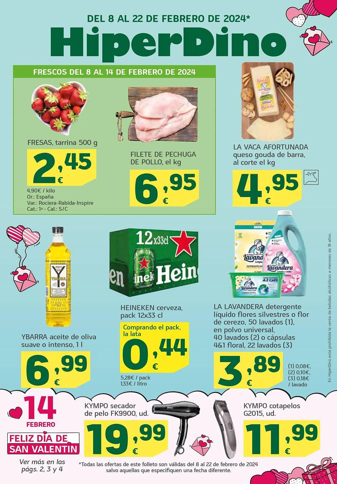 Catálogo de Folleto HiperDino 8 de febrero al 22 de febrero 2024 - Página 1