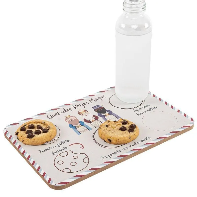 BANDEJA PAPA NOEL MADERA 29CM