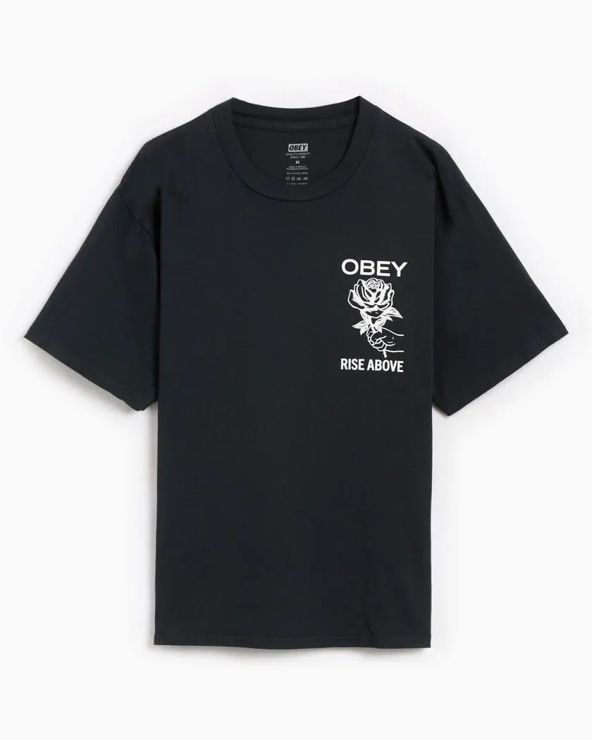 OBEY Clothing Rise Above Rose Men's T-Shirt