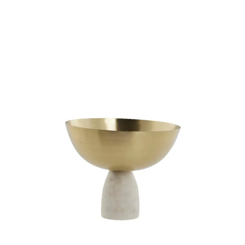 Ellivia bowl 15.5x19 cm. light gold