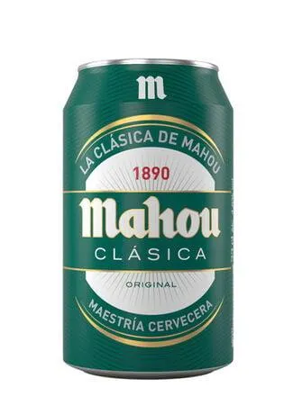 Cerveza rubia Mahou Clásica lata 33cl