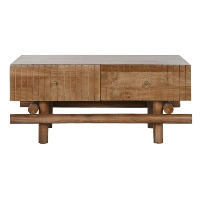 Natural mango wood coffee table 100cm