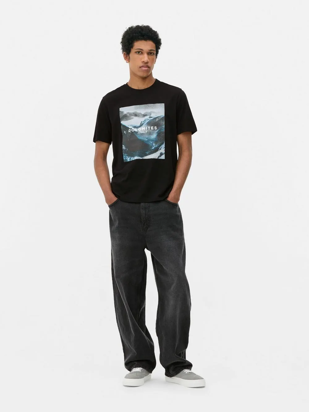 Camiseta con estampado de los Dolomitas