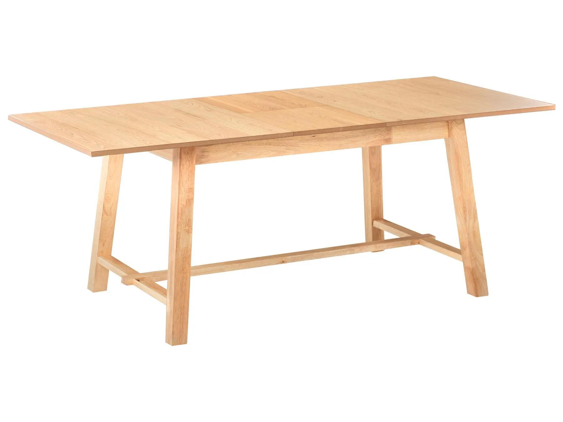 Mesa de comedor extensible BARNES Fresno claro 160/200 cm 90 cm
