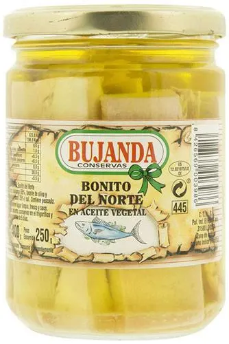 BONITO EN ACEITE GIRASOL FRASCO 260 G