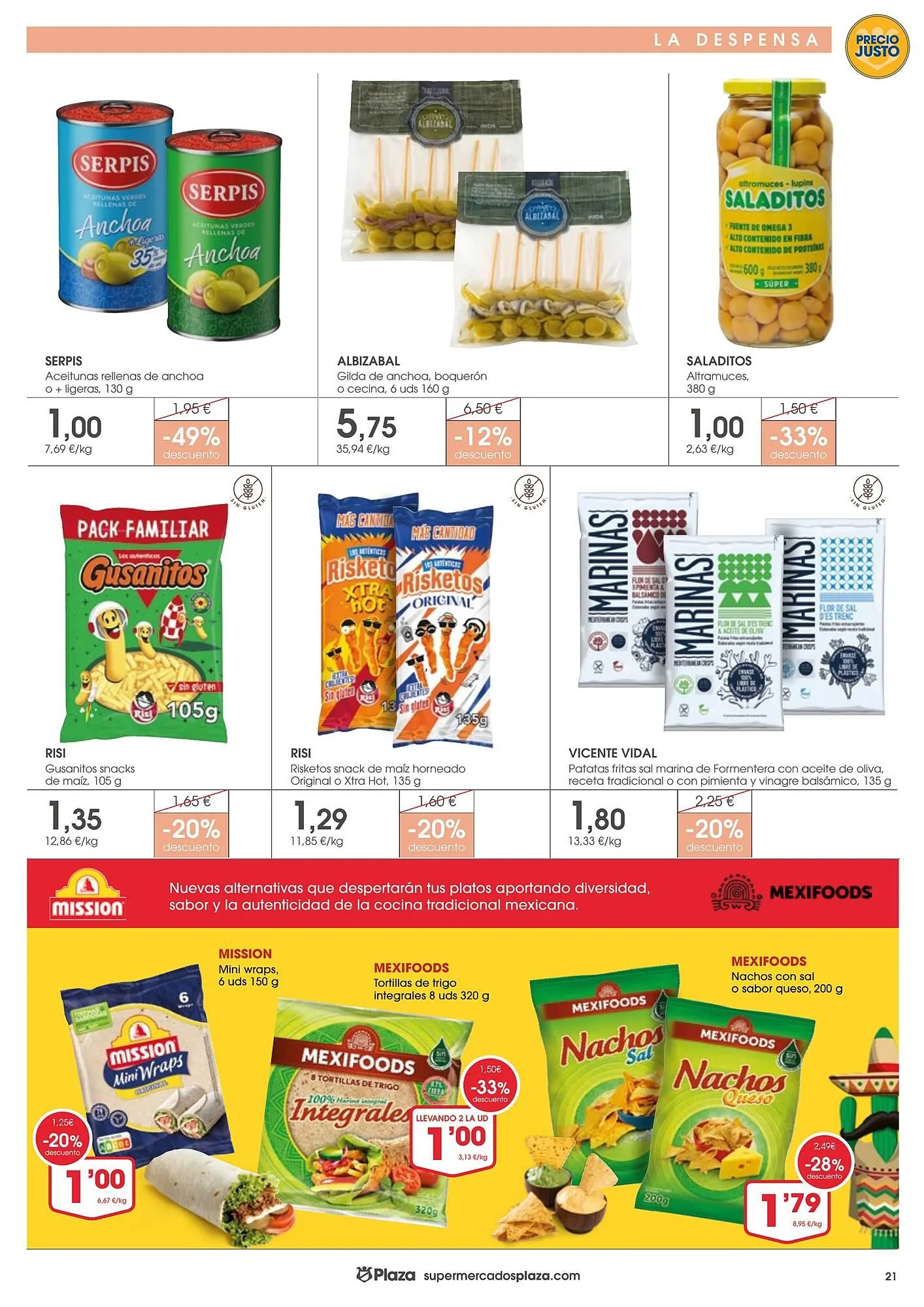 Catálogo de Folleto Supermercados Plaza 8 de mayo al 28 de mayo 2025 - Página 21