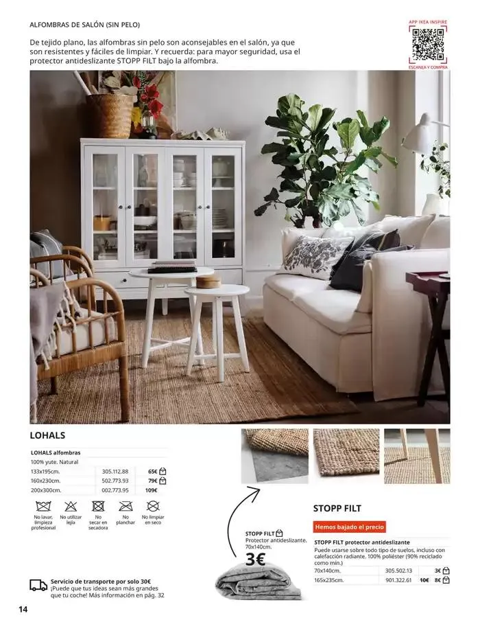 Catálogo de IKEA Catálogo Alfombras 3 de octubre al 31 de enero 2025 - Página 14