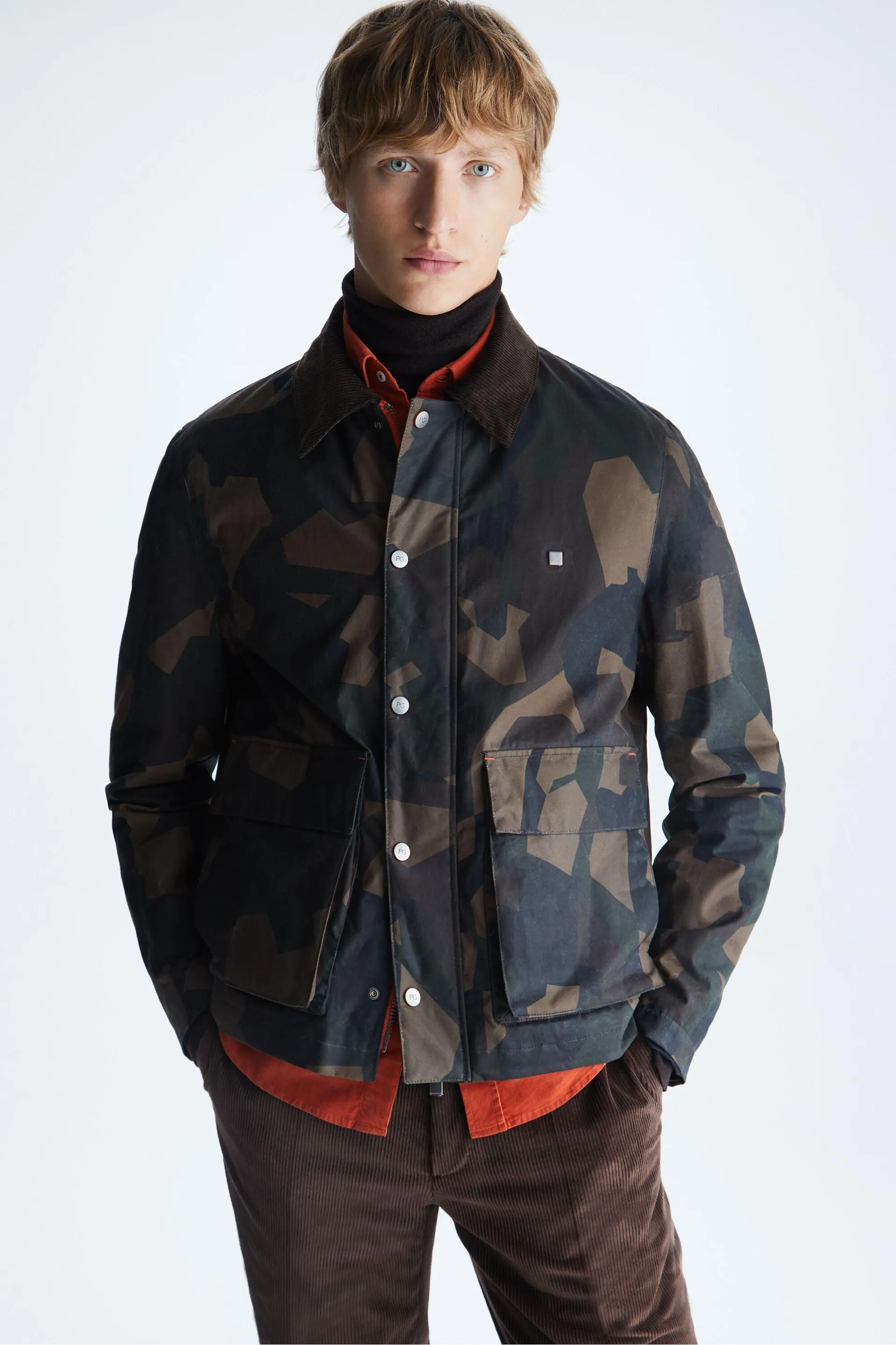 Chaquetón algodón encerado camuflaje