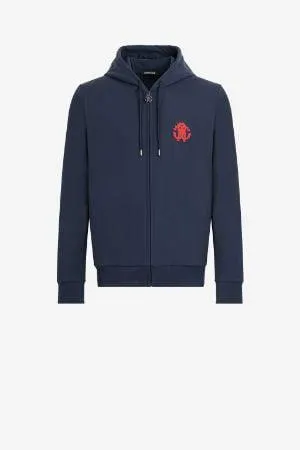 Chaqueta con capucha y Monogramas RC