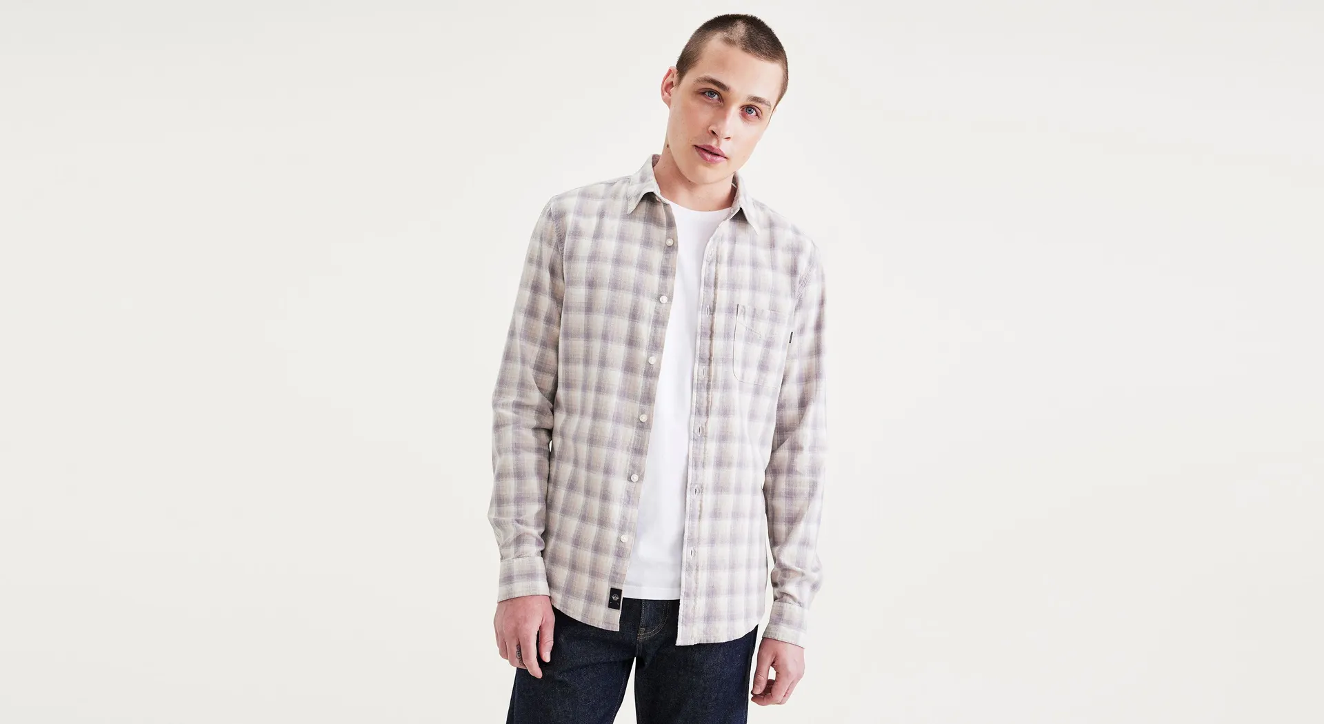 Men's Slim Fit Icon Button Up Shirt