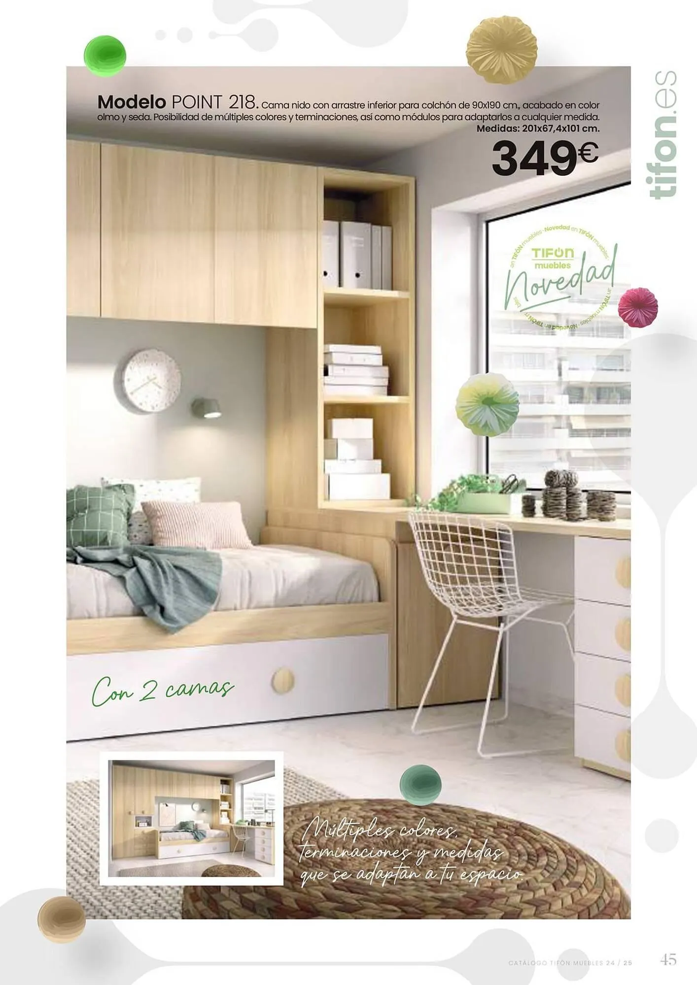 Catálogo de Folleto Tifón Hipermueble 12 de julio al 31 de mayo 2025 - Página 45