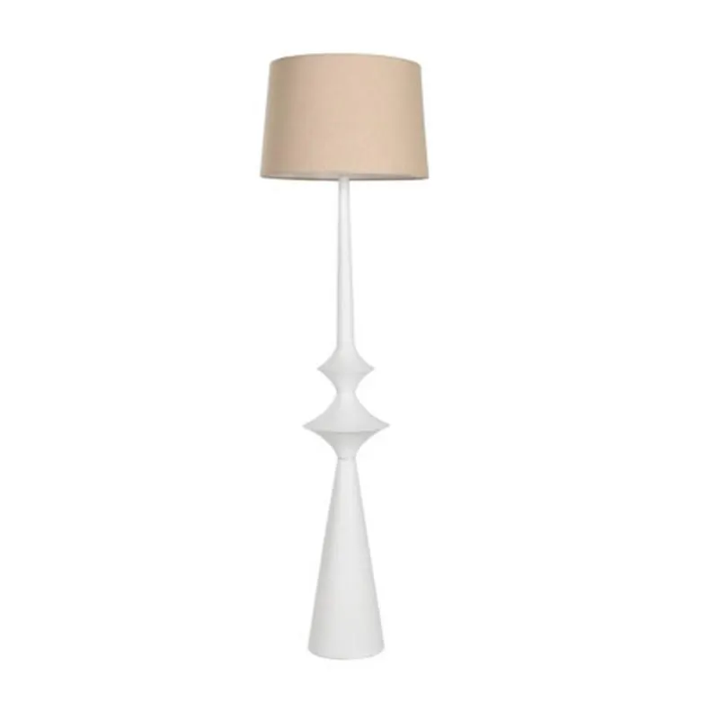 White metal floor lamp 150cm