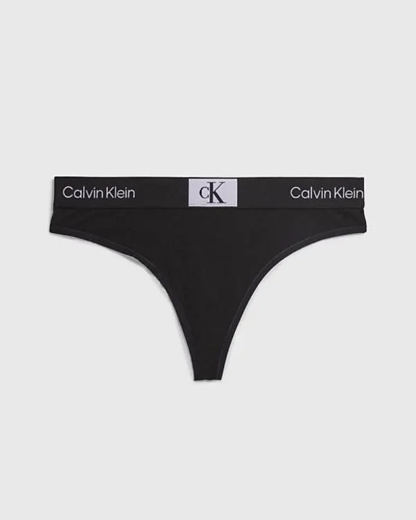 CALVIN KLEIN 000QF7221EUB1 MODERN THONG Ropa interior Partes de abajo Mujer Negro
