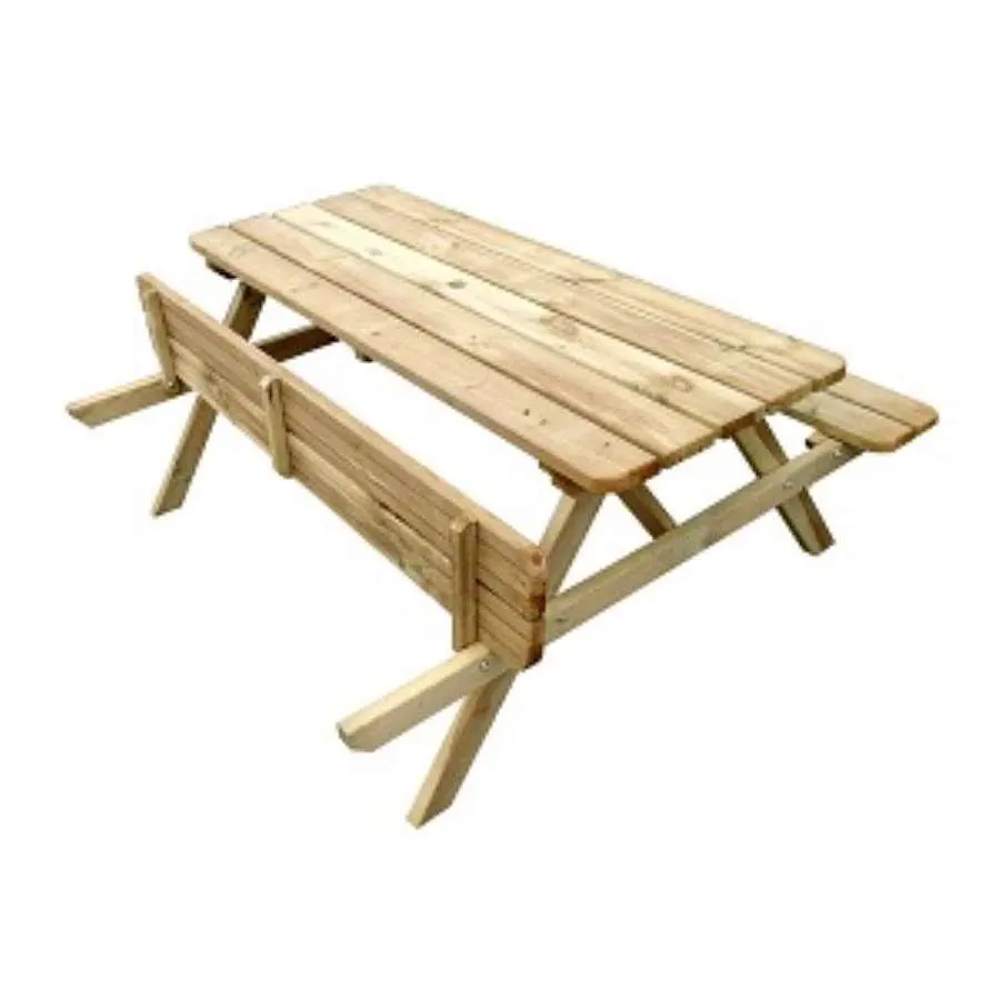 MESA ROMANE (MARJOLINE) PICNIC BANCOS PLEGABLES 180X166X75CM