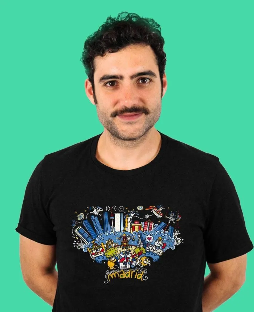 Camiseta hombreSkyline Madrid