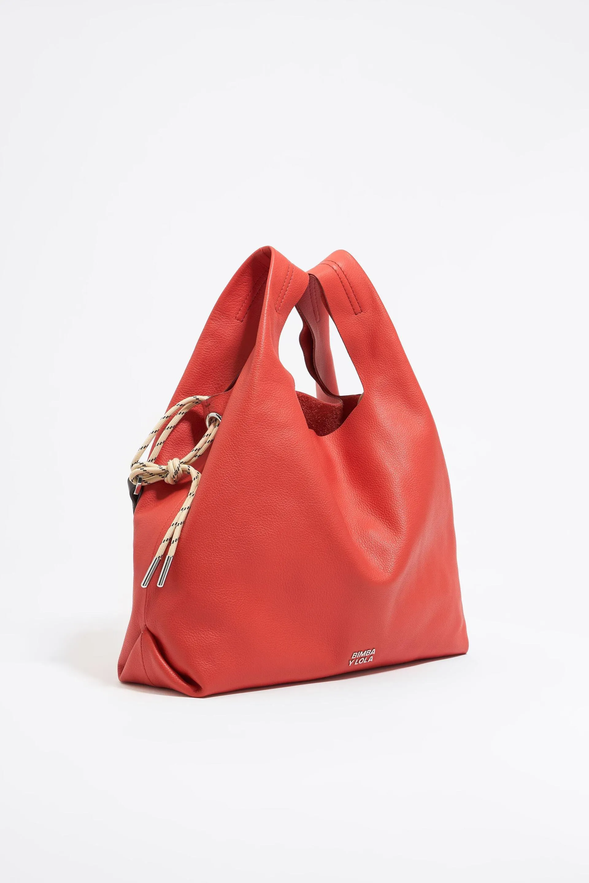 Bolso Paper mediano piel coral