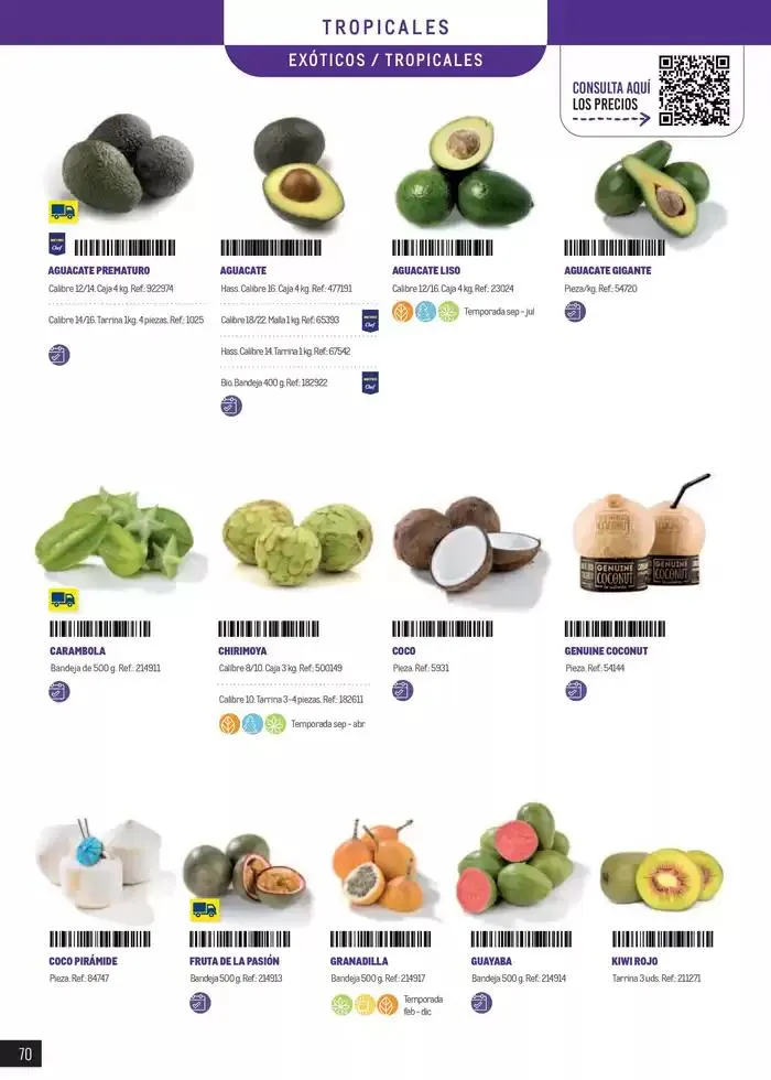 Catálogo de Frutas y verduras 8 de enero al 30 de junio 2025 - Página 70