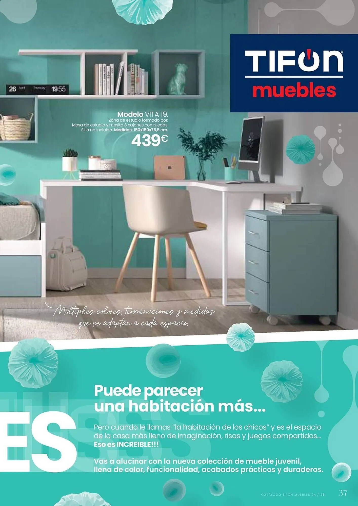 Catálogo de Folleto Tifón Hipermueble 12 de julio al 31 de mayo 2025 - Página 37